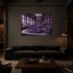 Premium Wall Art Yatay Html Edition – NM3-PUR-LP-H-002 shown in a warm modern interior
