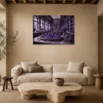 Premium Wall Art Yatay Html Edition – NM3-PUR-LP-H-002 presented in a sophisticated home setting