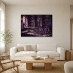 Premium Wall Art Yatay Html Edition – NM3-PUR-LP-H-003 styled in a refined neutral interior