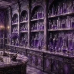 Lavender Interlude Cabinet Of Glass Essences Purple Bedroom Wall Art