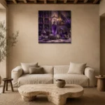 Premium Wall Art Kare Html Edition – NM3-PUR-LP-S-001 presented in a sophisticated home setting