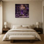Premium Wall Art Kare Html Edition – NM3-PUR-LP-S-001 showcased in an elegant minimalist interior