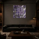 Premium Wall Art Kare Html Edition – NM3-PUR-LP-S-002 shown in a warm modern interior