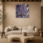 Premium Wall Art Kare Html Edition – NM3-PUR-LP-S-002 presented in a sophisticated home setting