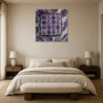 Premium Wall Art Kare Html Edition – NM3-PUR-LP-S-002 showcased in an elegant minimalist interior