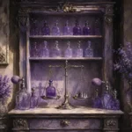 Lavender Ritual Perfumer's Scale Purple Dressing Room Wall Art