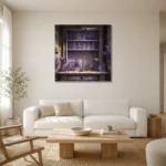 Premium Wall Art Kare Html Edition – NM3-PUR-LP-S-003 styled in a refined neutral interior