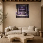 Premium Wall Art Kare Html Edition – NM3-PUR-LP-S-003 presented in a sophisticated home setting