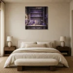 Premium Wall Art Kare Html Edition – NM3-PUR-LP-S-003 showcased in an elegant minimalist interior