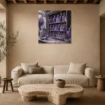 Premium Wall Art Kare Html Edition – NM3-PUR-LP-S-004 presented in a sophisticated home setting