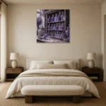 Premium Wall Art Kare Html Edition – NM3-PUR-LP-S-004 showcased in an elegant minimalist interior