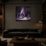 Premium Wall Art Kare Html Edition – NM3-PUR-LP-S-005 shown in a warm modern interior