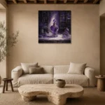 Premium Wall Art Kare Html Edition – NM3-PUR-LP-S-005 presented in a sophisticated home setting