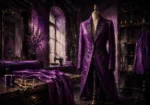 Plum Procession Plum Evening Coat Purple Bedroom Wall Art