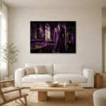 Premium Wall Art Yatay Html Edition – NM3-PUR-PS-H-001 styled in a refined neutral interior