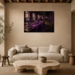 Premium Wall Art Yatay Html Edition – NM3-PUR-PS-H-002 presented in a sophisticated home setting