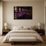 Premium Wall Art Yatay Html Edition – NM3-PUR-PS-H-002 showcased in an elegant minimalist interior