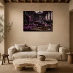 Premium Wall Art Yatay Html Edition – NM3-PUR-PS-H-003 presented in a sophisticated home setting