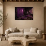 Premium Wall Art Yatay Html Edition – NM3-PUR-PS-H-004 presented in a sophisticated home setting