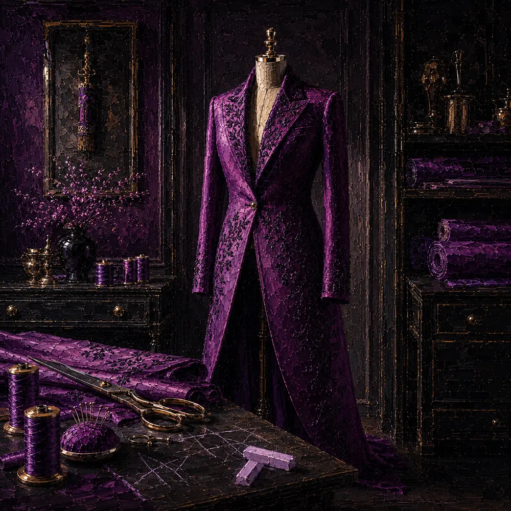 Plum Cabinet Plum Evening Coat Purple Bedroom Wall Art