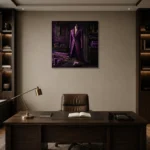 Premium Wall Art Kare Html Edition – NM3-PUR-PS-S-001 displayed in a contemporary gallery-inspired room