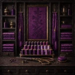 Plum Ritual Tray Of Thread Spools Purple Home Office Wall Art