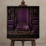 Premium Wall Art Kare Html Edition – NM3-PUR-PS-S-003 displayed on a studio easel