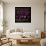 Premium Wall Art Kare Html Edition – NM3-PUR-PS-S-003 styled in a refined neutral interior