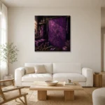 Premium Wall Art Kare Html Edition – NM3-PUR-PS-S-004 styled in a refined neutral interior