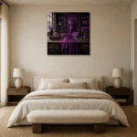 Premium Wall Art Kare Html Edition – NM3-PUR-PS-S-005 showcased in an elegant minimalist interior