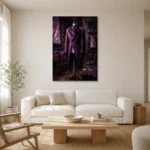 Premium Wall Art Dikey Html Edition – NM3-PUR-PS-V-001 styled in a refined neutral interior