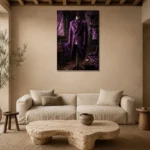 Premium Wall Art Dikey Html Edition – NM3-PUR-PS-V-001 presented in a sophisticated home setting