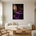Premium Wall Art Dikey Html Edition – NM3-PUR-PS-V-002 styled in a refined neutral interior
