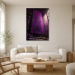 Premium Wall Art Dikey Html Edition – NM3-PUR-PS-V-004 styled in a refined neutral interior