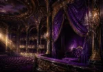 Violet Procession Grand Opera Box Purple Home Theater Wall Art