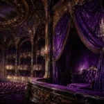 Violet Procession Grand Opera Box Purple Home Theater Wall Art