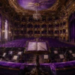 Violet Salon Conductor's Stand Purple Living Room Wall Art