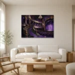 Premium Wall Art Yatay Html Edition – NM3-PUR-VO-H-003 styled in a refined neutral interior
