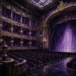 Violet Passage Proscenium Arch Purple Home Theater Wall Art