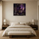 Premium Wall Art Kare Html Edition – NM3-PUR-VO-S-001 showcased in an elegant minimalist interior