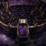 Violet Emblem Conductor's Stand Purple Living Room Wall Art