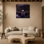 Premium Wall Art Kare Html Edition – NM3-PUR-VO-S-002 presented in a sophisticated home setting