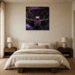 Premium Wall Art Kare Html Edition – NM3-PUR-VO-S-002 showcased in an elegant minimalist interior