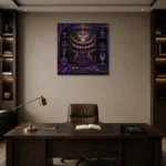 Premium Wall Art Kare Html Edition – NM3-PUR-VO-S-003 displayed in a contemporary gallery-inspired room