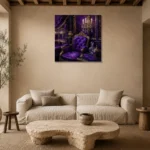 Premium Wall Art Kare Html Edition – NM3-PUR-VO-S-004 presented in a sophisticated home setting