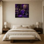 Premium Wall Art Kare Html Edition – NM3-PUR-VO-S-004 showcased in an elegant minimalist interior