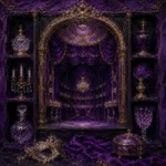 Violet Constellation Proscenium Arch Purple Home Theater Wall Art