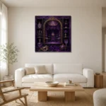 Premium Wall Art Kare Html Edition – NM3-PUR-VO-S-005 styled in a refined neutral interior