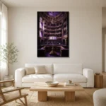 Premium Wall Art Dikey Html Edition – NM3-PUR-VO-V-002 styled in a refined neutral interior