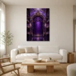 Premium Wall Art Dikey Html Edition – NM3-PUR-VO-V-005 styled in a refined neutral interior